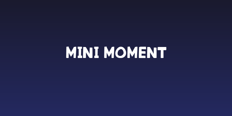 Mini Moment Social Header