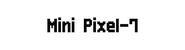 Mini Pixel-7 Font