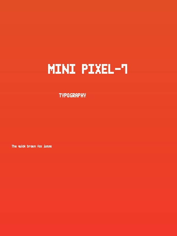 Mini Pixel-7 Poster