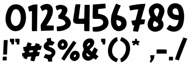 Mini Pizza Font OTHER CHARS