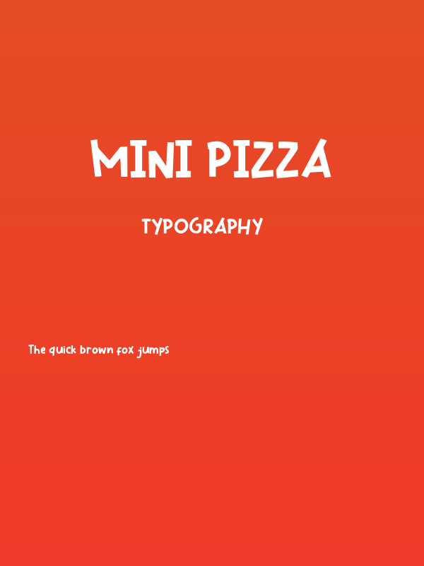 Mini Pizza Poster