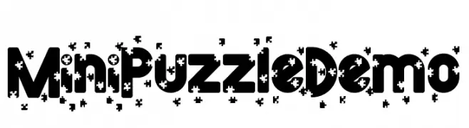 Mini Puzzle Demo Font
