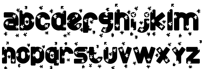 Mini Puzzle Demo Font LOWERCASE