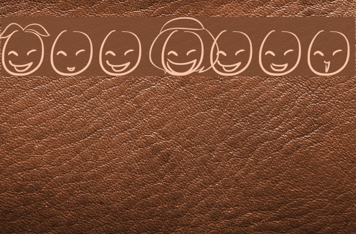 Mini Smile Font examples