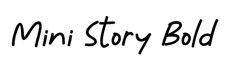 Mini Story Bold  font caratteri gratis