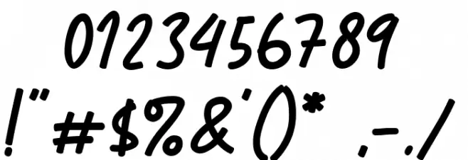 Mini Story Bold Font OTHER CHARS