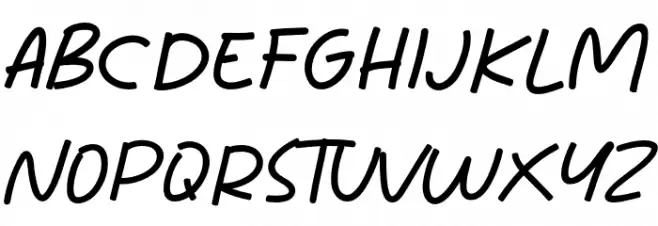 Mini Story Bold Schriftart Groß