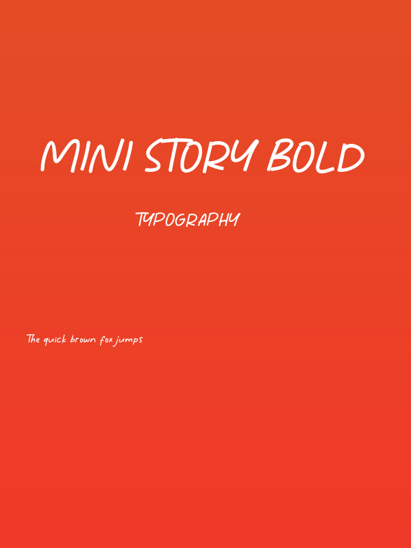 Mini Story Bold Poster