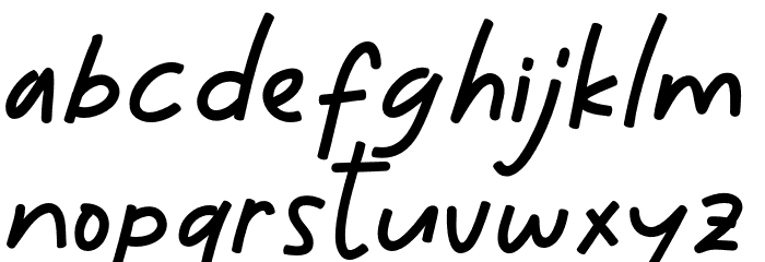 Mini Story Bold Font LOWERCASE
