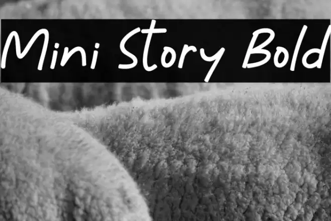 Mini Story Bold Font examples