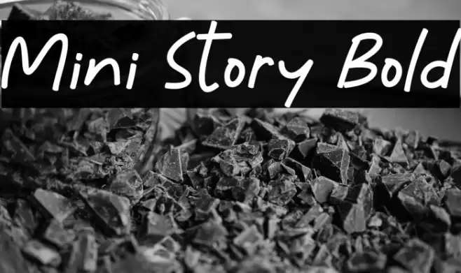Mini Story Bold Font examples
