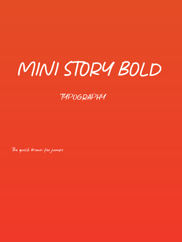 Mini Story Bold Poster