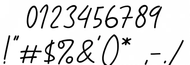 Mini Story Font OTHER CHARS