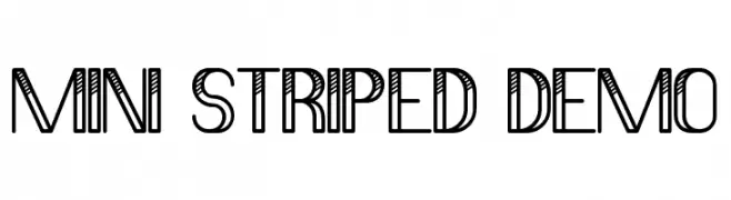 Mini Striped Demo  Fuentes Gratis Descargar