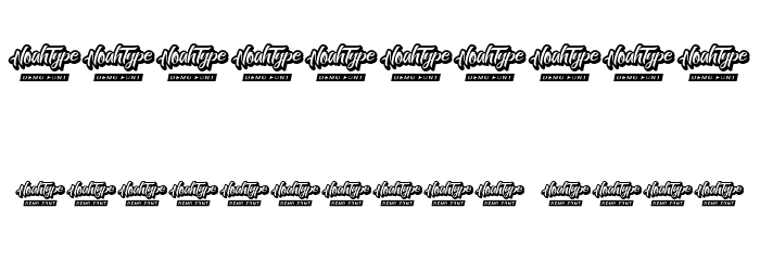 Mini Striped Demo Font OTHER CHARS