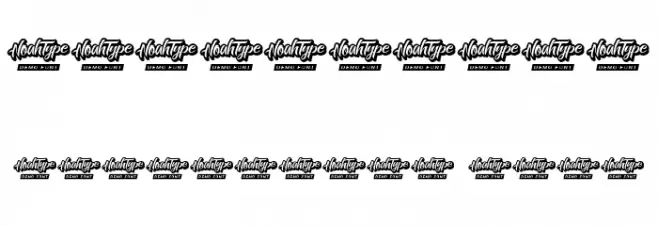 Mini Striped Demo Font OTHER CHARS