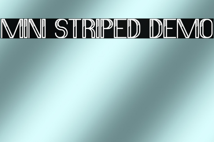 Mini Striped Demo Example 1