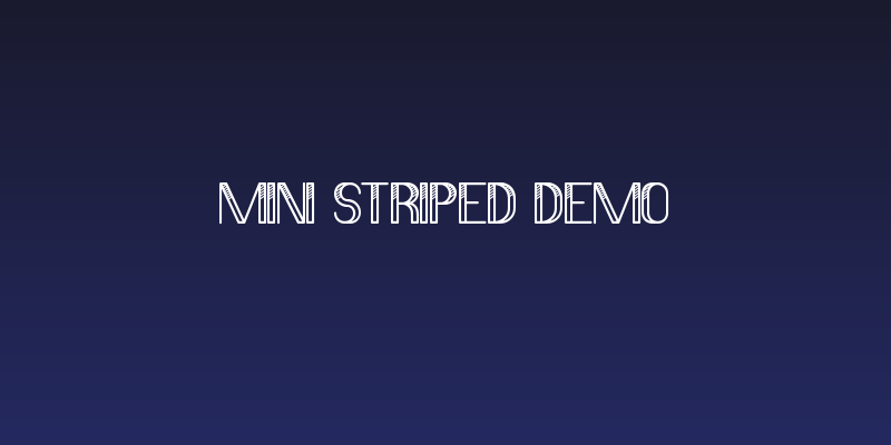Mini Striped Demo Social Header