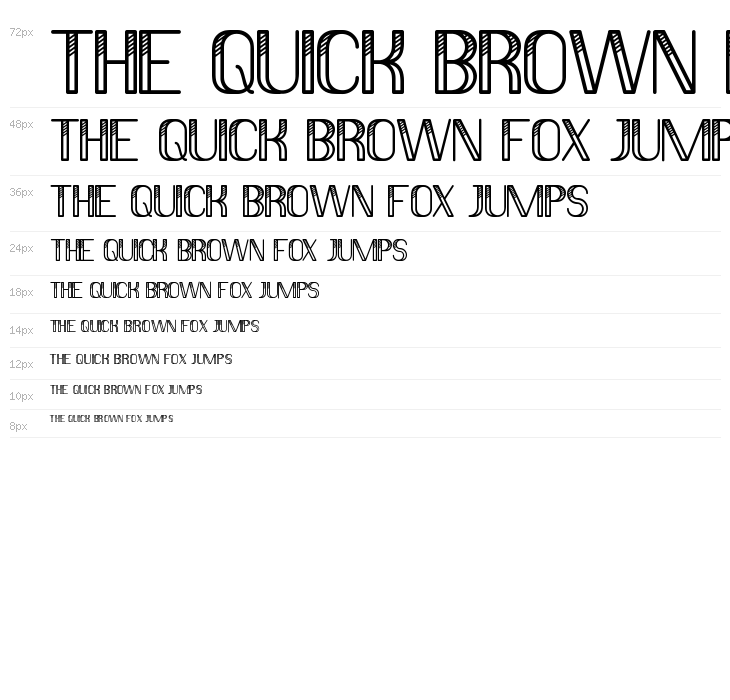 Mini Striped Demo Waterfall