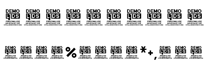 Mini clave DEMO Font OTHER CHARS