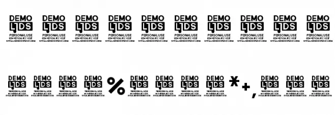 Mini clave DEMO Font OTHER CHARS