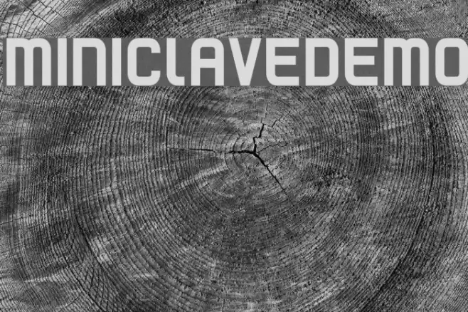Mini clave DEMO Font examples