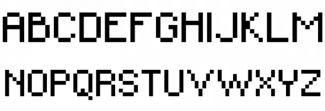 MiniForma2 Шрифта ВЕРХНИЙ