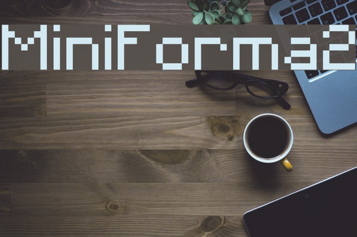 MiniForma2 Font examples