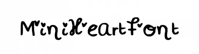 MiniHeartFont  Скачать бесплатные шрифты