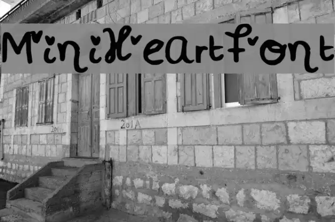 MiniHeartFont Example 1