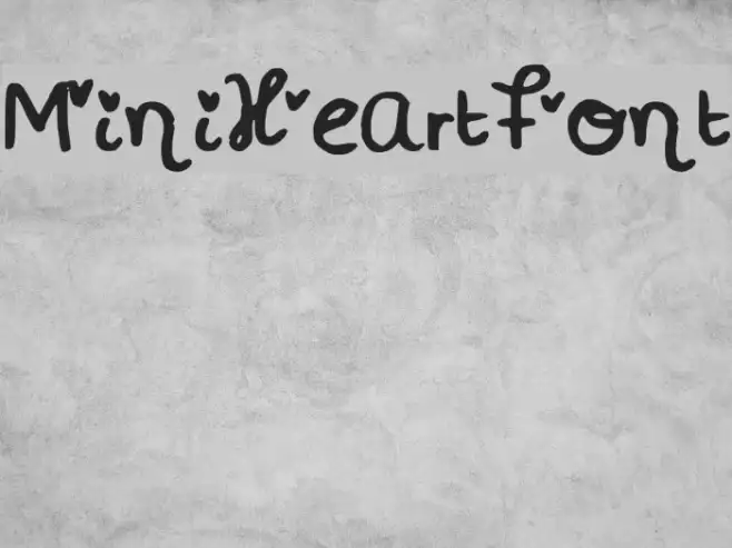 MiniHeartFont Example 2