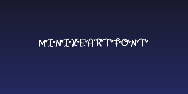 MiniHeartFont Social Header