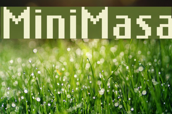 MiniMasa Font examples