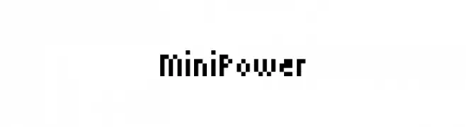 MiniPower  Frei Schriftart Herunterladen