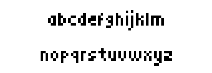 MiniPower Font LOWERCASE