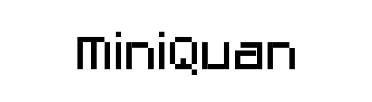 MiniQuan  Frei Schriftart Herunterladen