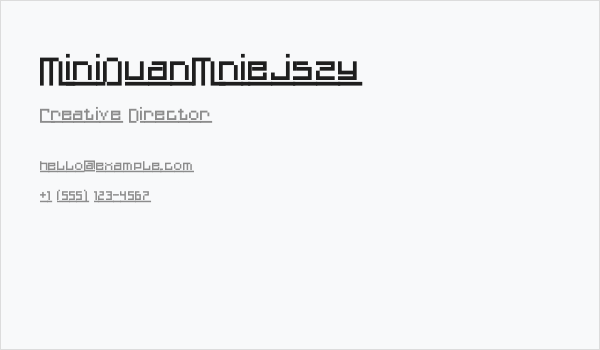 MiniQuanMniejszy Business Card