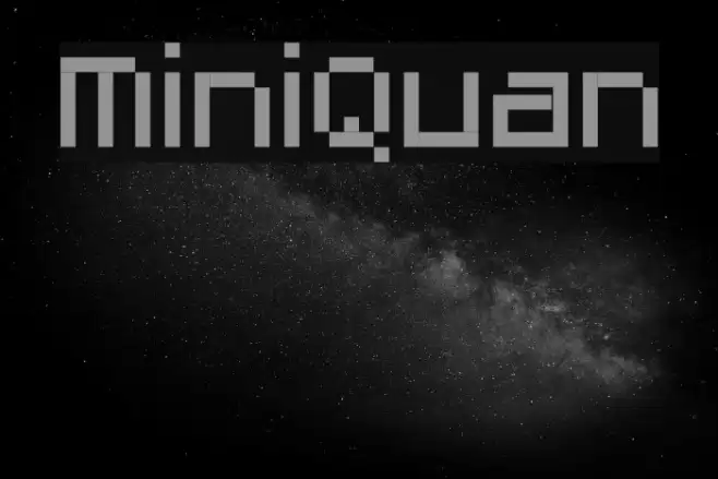 MiniQuan Font examples
