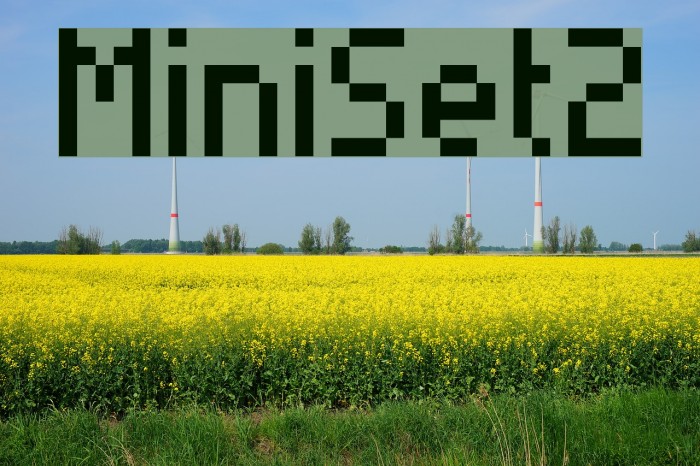 MiniSet2 Font examples