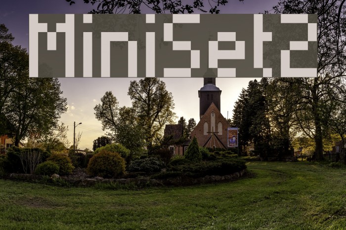 MiniSet2 Font examples