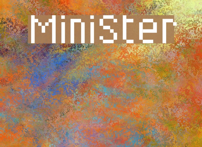 MiniSter Font examples