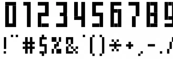 MiniTot Font OTHER CHARS