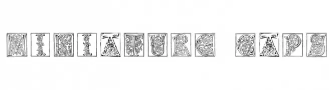 Miniature-Caps  Frei Schriftart Herunterladen