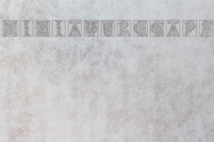 Miniature-Caps Font examples