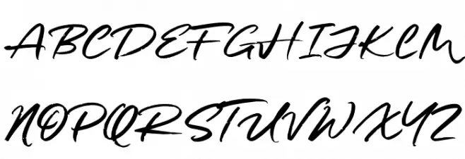 Miniday Font UPPERCASE