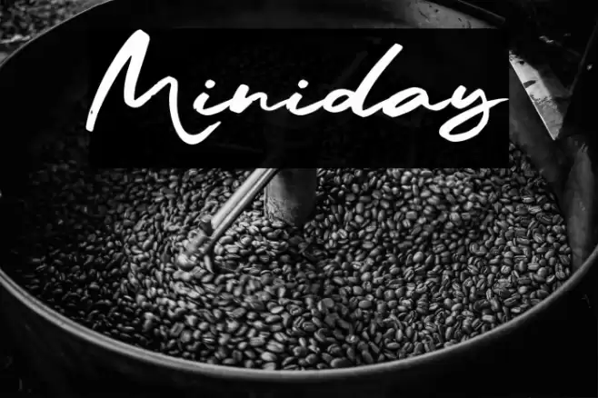 Miniday Fonte examples