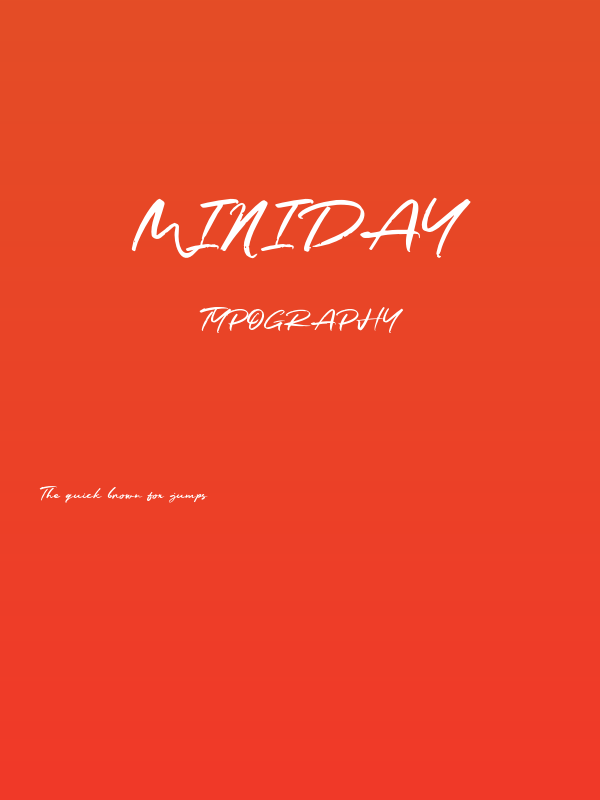 Miniday Poster