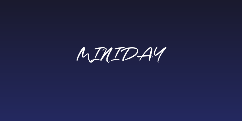 Miniday Social Header