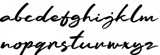 Miniday Font LOWERCASE