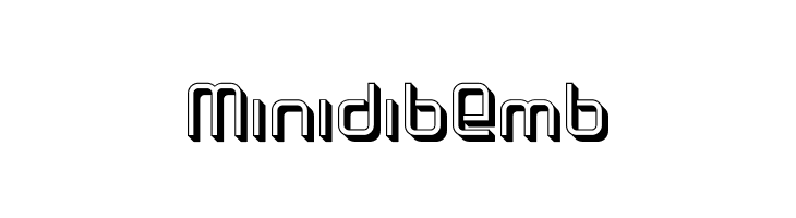 MinidibEmb  Free Fonts Download